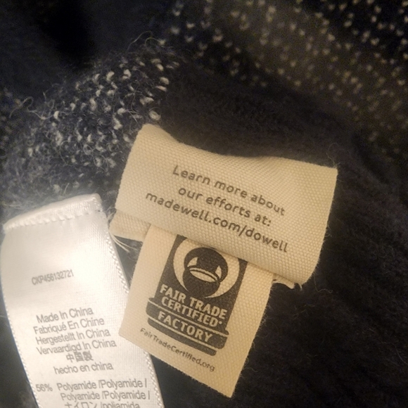 Madewell Bird's Eye Maysfield Cardigan Sweater in Coziest Yarn Womens Small - Picture 6 of 13